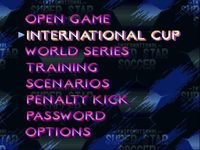 une photo d'Ã©cran de International Superstar Soccer sur Nintendo Super Nes